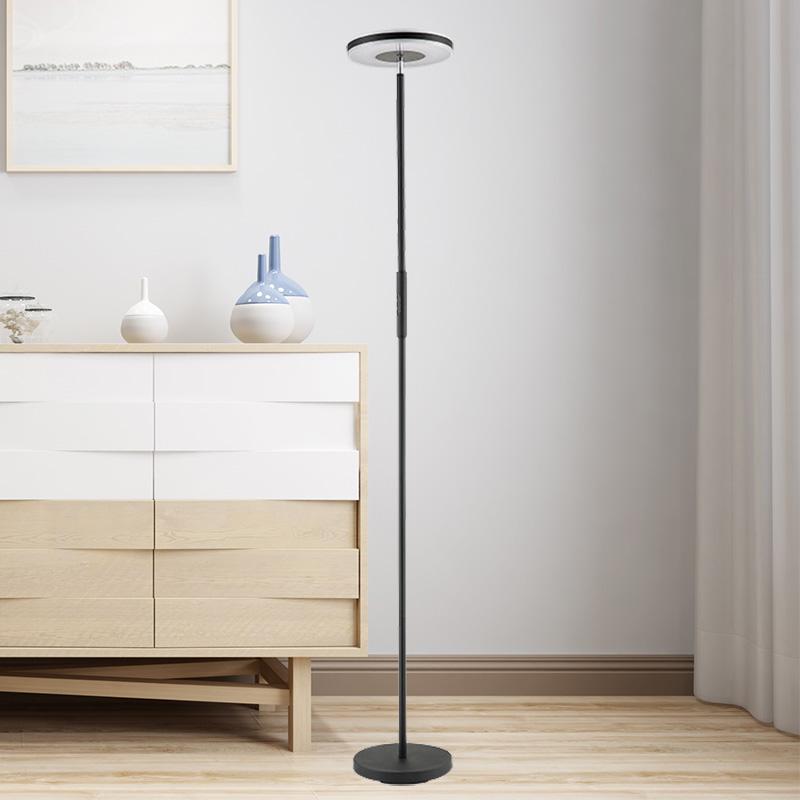 Lampada da terra a LED con illuminazione a tubo singolo